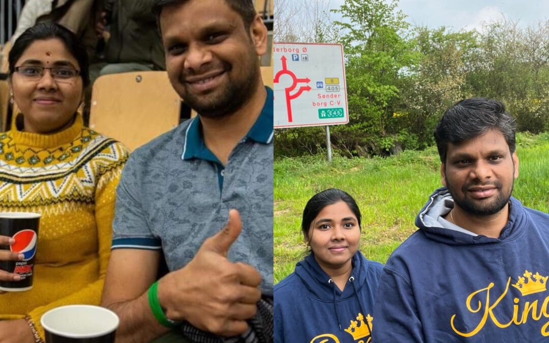 Indiske Danfoss-ansatte lærer dansk på UCplus onlinehold og bliver en del af Sønderborgs sociale liv